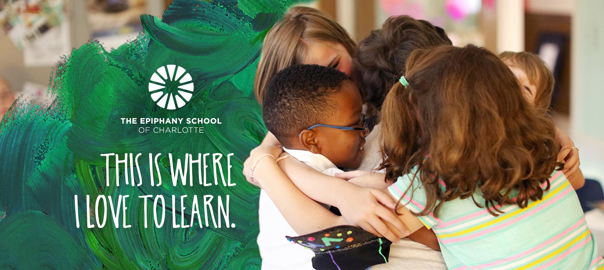 Epiphany School students with learning challenges enjoying their classroom and school.